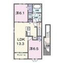 インフィニティエアポートＳ　Ｂの間取図