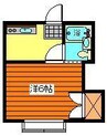 ハイコーポさくら 1Kの間取り