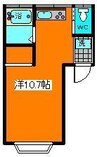 サンハイツＹ 1Rの間取り