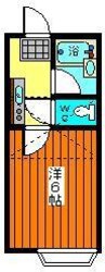 アリックハウスＭ’Ｓクラブ 1Kの間取り