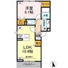 シャルマン・Ｔ 1LDKの間取り