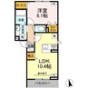 シャルマン・Ｔ 1LDKの間取り