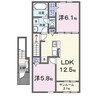 エルピス 2LDKの間取り