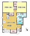 Ｃｌａｕｄｉａ　I 2LDKの間取り