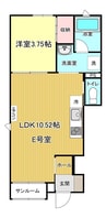 Ｃｌａｕｄｉａ　II 1LDKの間取り