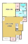Ｃｌａｕｄｉａ　III 1LDKの間取り