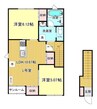 Ｃｌａｕｄｉａ　III 2LDKの間取り