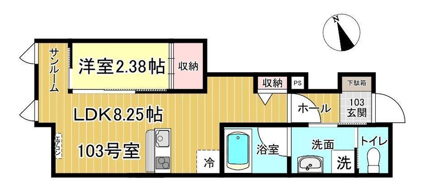 間取図 ＣａｓａＦｒｅｎｔｅＲｉｃｏＯｍａｃｈｉ