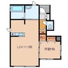 アンソレイエ 1LDKの間取り
