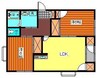 リッチオーク参番館 2LDKの間取り