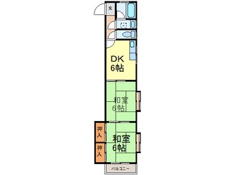 間取図 伏木コーポ