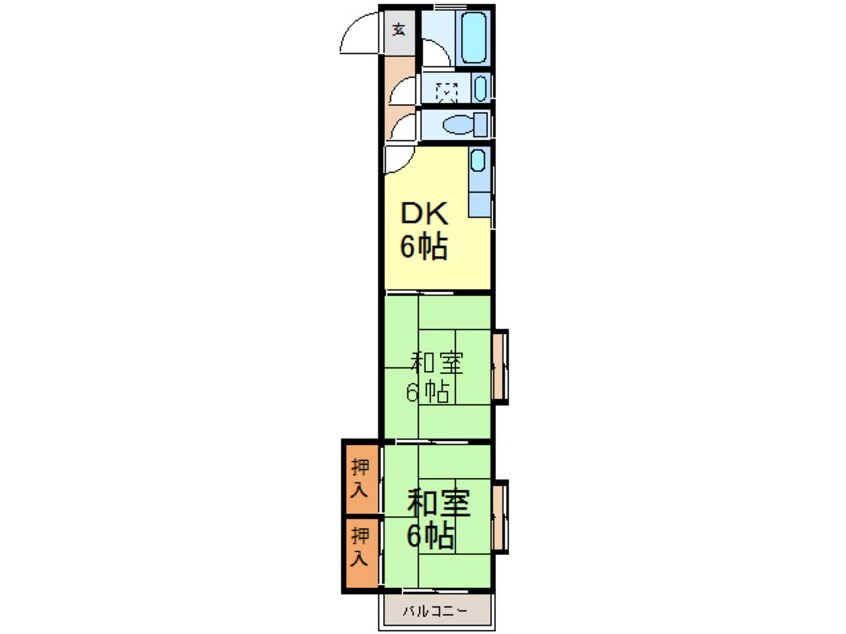 間取図 伏木コーポ