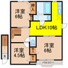 ライフサークルパート10 3LDKの間取り