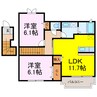 プラネットⅡ 2LDKの間取り