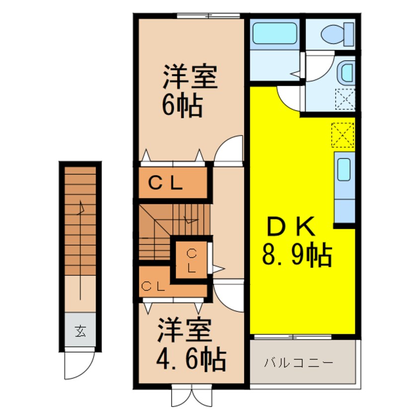 間取図 キャッスルレイクⅤ