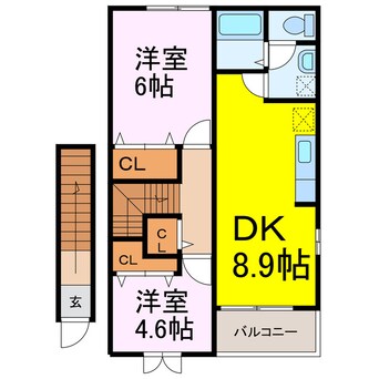 間取図 キャッスルレイクⅤ