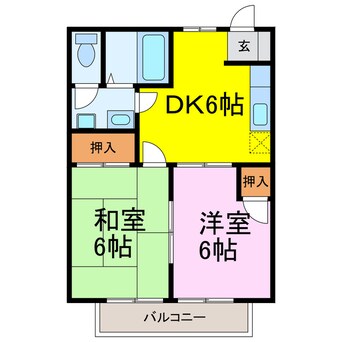 間取図 スカイハイツ
