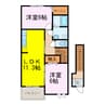 サニーヒル 2LDKの間取り