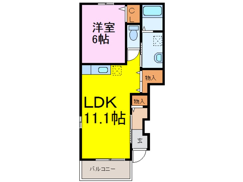 間取図 メニーセトルⅡ