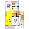 ルミエール 2LDKの間取り