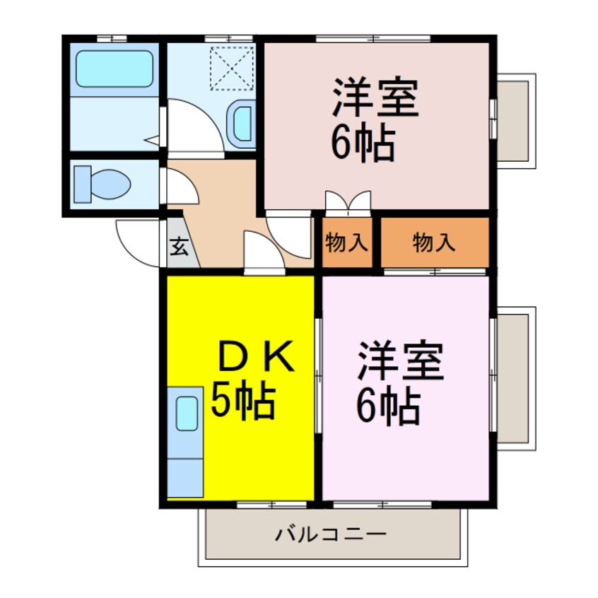 間取図 ハイツハピネス