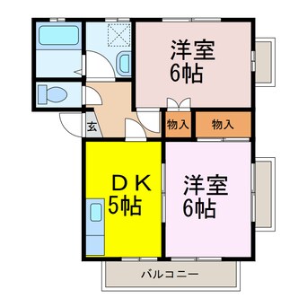 間取図 ハイツハピネス