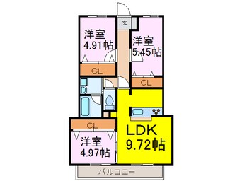 間取図 花水木の里Ｂ棟