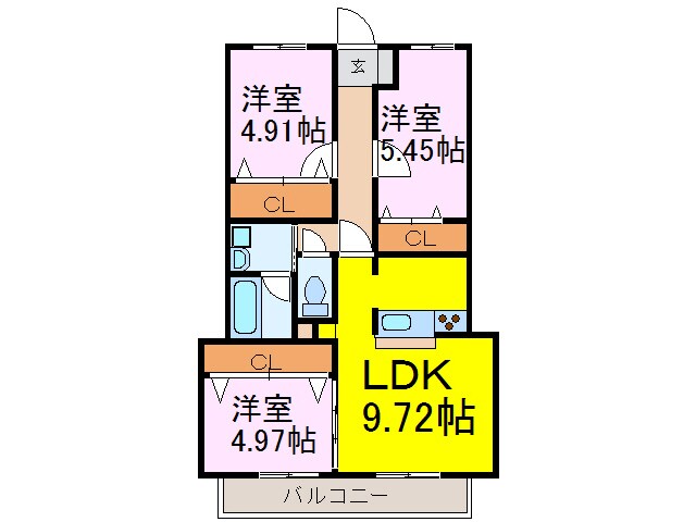 間取り図 花水木の里Ｂ棟