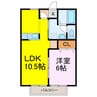 フォーマルハウト 1LDKの間取り