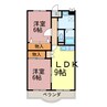 メゾン・ド・カズ 2DKの間取り