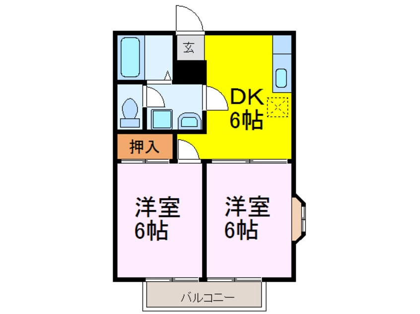 間取図 小森谷ハイツＰａｒｔ２