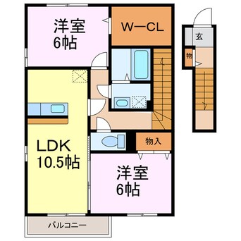 間取図 ロイヤル・ロッシーニＢ