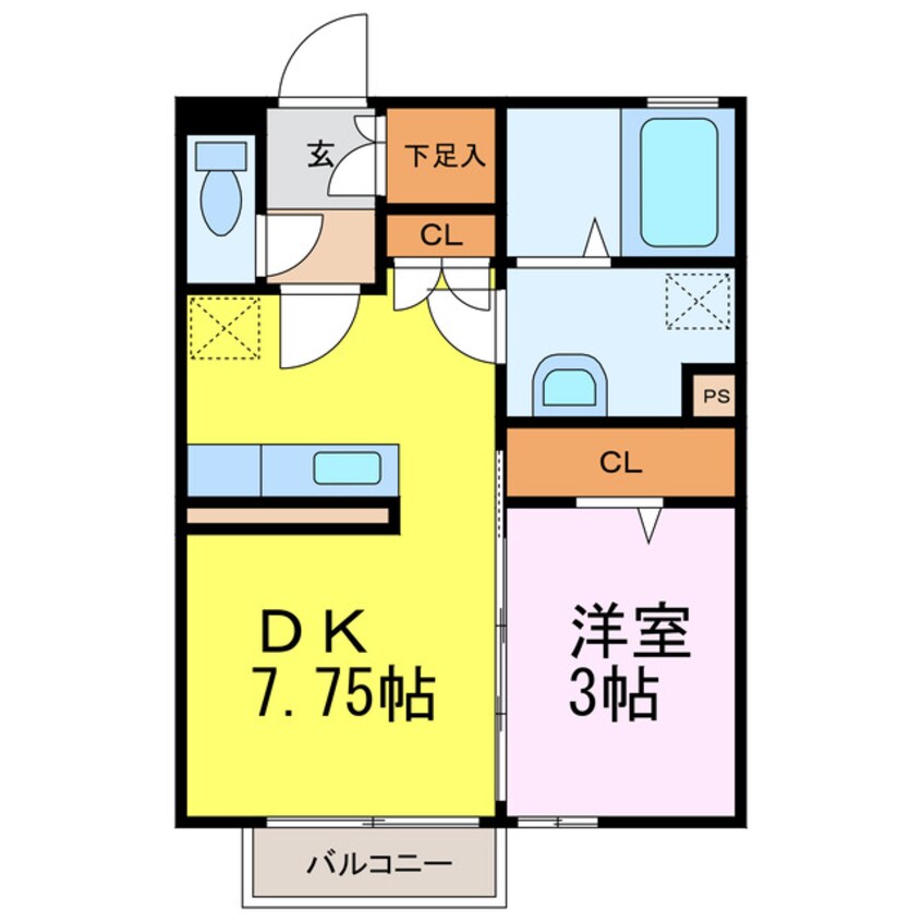 間取図 メイユールヒル一里