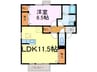 リビングタウン古河北Ｃ 1LDKの間取り