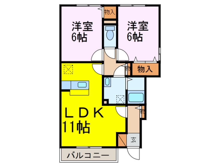 間取図 サンファーストＡ