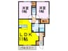 サンファーストＡ 2LDKの間取り