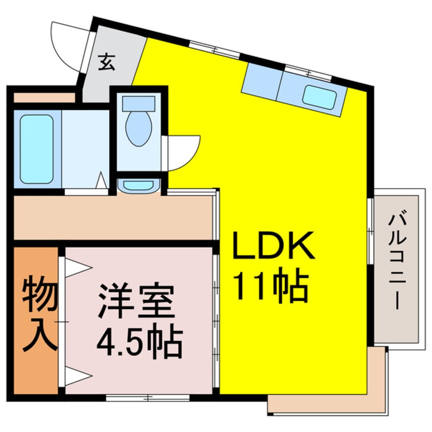 間取図 吉耕ハイツ野木