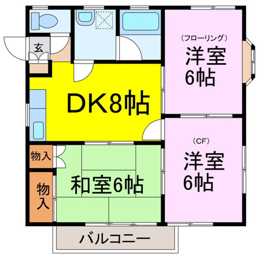 間取図 ロイヤルサンハイツＢ