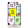 プランドール 3DKの間取り