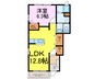 シャルマンⅠ 1LDKの間取り