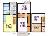 Ｖｅｓｔａ 2LDKの間取り