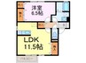 リビングタウン古河南Ｅ 1LDKの間取り