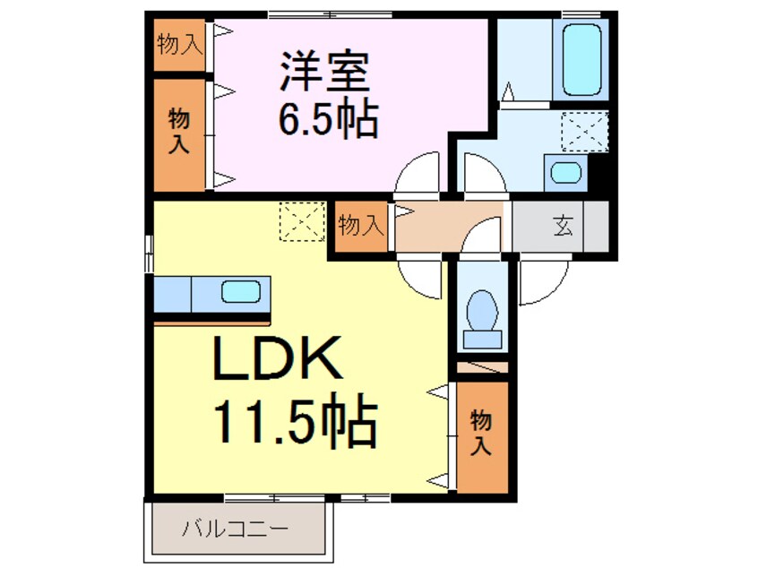 間取図 リビングタウン古河南Ｅ