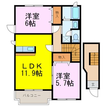 間取図 ブレッザミーテⅡ