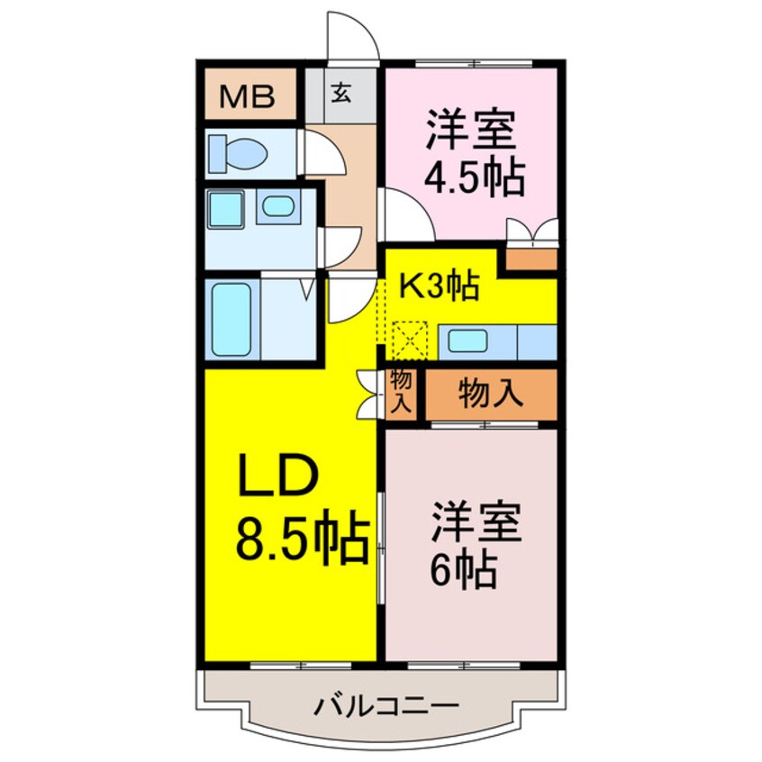 間取図 ブリランテ古河