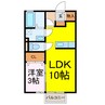 ロイヤルバード 1LDKの間取り