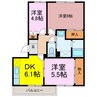 アロンディール平澤 3DKの間取り