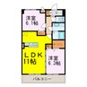 ペットマンションあかやま 2LDKの間取り