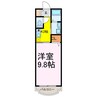 マンションあかやま 1Kの間取り
