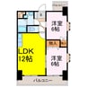 ウエストコート 2LDKの間取り
